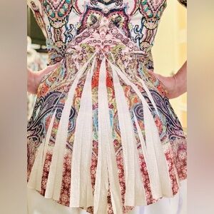 W Sz M - One World multi-colored blouse